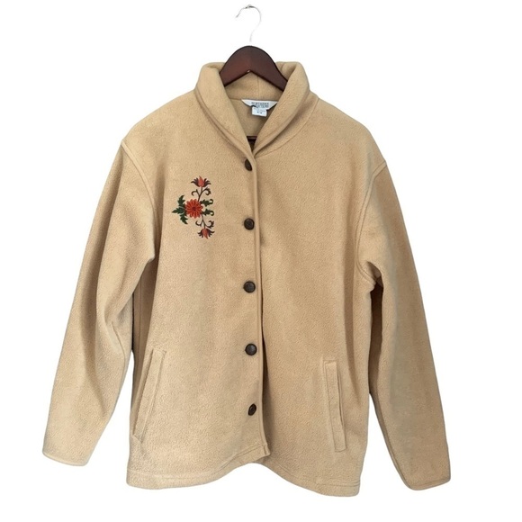 Northern Reflections Cozy Fleece Jacket Button Front M - Picture 1 of 4